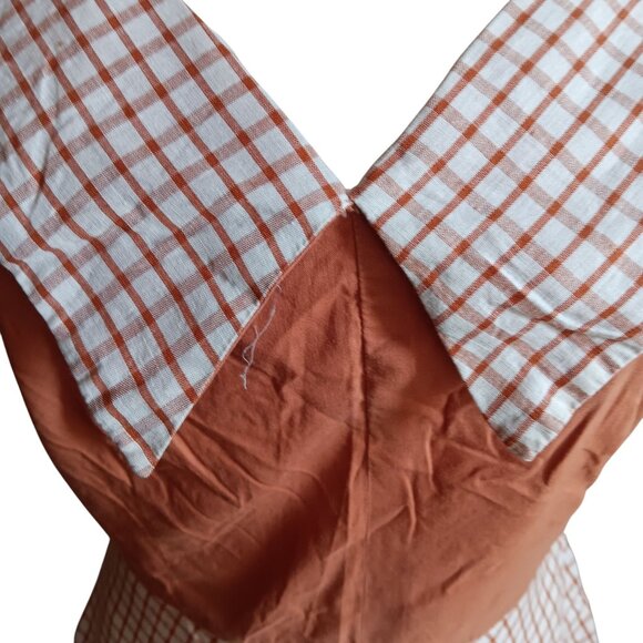 Women's sz 8 Vintage Dress 50's Fashion Frocks Checkered Country Party Dress - Picture 8 of 10